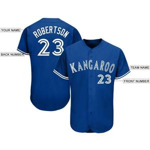 Maillot de baseball blanc royal personnalisé - Product Image 3