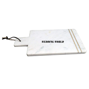 Fabricante de tabla de cortar de mármol Tabla de queso hecha a mano de excelente calidad Tabla de cortar de lujo de tamaño personalizado - Product Image 3