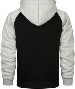 Jersey liso para hombre y mujer, forro polar de tela suave con capucha y bolsillo de canguro, industria deportiva alta - Product Image 3
