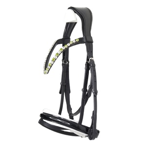 Newly Launched <b>Top</b> Quality Horse English Soft Padded Bridle Lightweight With <b>Crystal</b> Stud All Sizes Available Wholesale Supplier - Product Image 1