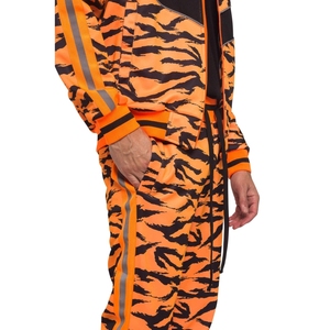 Meilleurs vêtements de Offre Spéciale d'hiver Ensembles pour hommes Ensemble de sweat à capuche imprimé Sweat-shirt à col rond et pantalon de jogging en polaire à fermeture éclair - Product Image 6