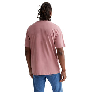 Camiseta personalizada de manga corta con cuello redondo para hombre, alta calidad, 100% algodón, transpirable y ligero, ajuste relajante, estampado, diseño antiarrugas - Product Image 4