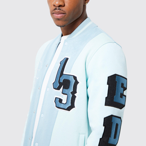Men's High Quality <b>Retro</b> Style Wool <b>Leather</b> Varsity <b>Jacket</b> with Custom Logo Embroidery Quick Dry & Lightweight Breathable - Product Image 6