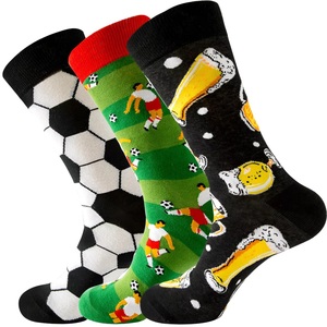 Chaussettes de sport pour hommes et femmes, football, basketball, antidérapantes, bas standard en tissu éponge, tricotées, antibactériennes, à revers, transfrontalières - Product Image 1