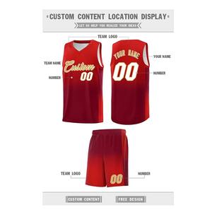 Uniforme de basket-ball pour hommes 100% polyester conçu en usine, technique imprimée confortable, prix de gros - Product Image 6