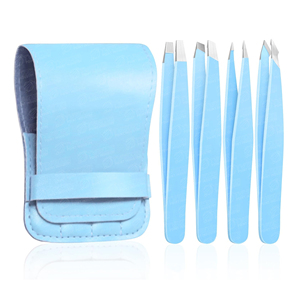 Pince à épiler de qualité professionnelle pour le toilettage des sourcils facile à utiliser avec des pointes de précision pince à épiler antirouille avec étui - Product Image 1