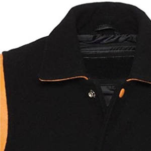 Custom <b>wool</b> men varsity jackets with logo embroidery thick varsity jackets for winter outerwear collections - Product Image 5