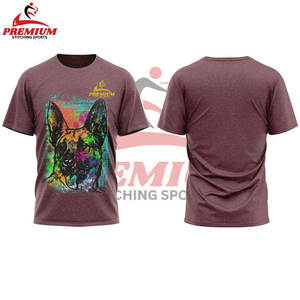 T-shirts pour hommes en pur coton de haute qualité sur mesure Styles à col rond surdimensionnés Échantillons basés sur la sérigraphie à motif solide - Product Image 3