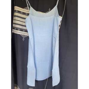 Camisola de Lino Azul Veraniego, Accesorio de Ropa Cómodo y Elegante - Product Image 4