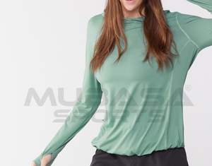 Sudadera con capucha con estampado personalizado para mujer, Sudadera con capucha de Lago Cráter, ropa a prueba de sol, Sudadera con capucha de algodón de estilo coreano para mujer - Product Image 1