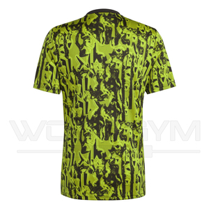 เสื้อยืดผู้ชายลายพรางพิมพ์ลายแบบรีดร้อน แห้งเร็ว น้ำหนักเบา ตัดเย็บตามสั่ง สำหรับออกกำลังกาย WOD & GYM SPORTS แขนสั้น ทรงปกติ - Product Image 6