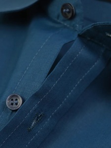 OEM conception chemise hommes été nouveau à manches courtes coton hommes chemises habillées affaires bouton mince chemise habillée - Product Image 4