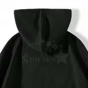 Sudadera con capucha básica de gran tamaño con lavado ácido y diamantes de imitación para hombre - Product Image 6