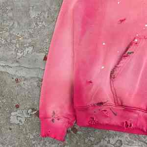 Sweat à capuche d'hiver en polaire surdimensionnée et délavé à l'acide avec fermeture éclair vintage pour hommes - Product Image 5