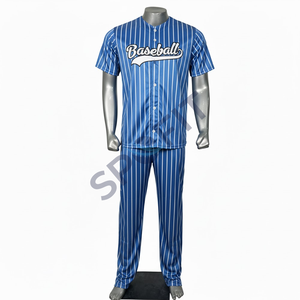Uniforme de béisbol y sóftbol con estampado personalizado, conjuntos de equipo, ropa deportiva transpirable que absorbe la humedad para hombres y mujeres, recién llegado - Product Image 1