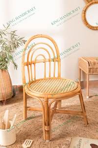 Silla de ratán natural para niños 100% hecha a mano con materiales ecológicos para cocina, dormitorio, bebés y niños en Vietnam, venta al por mayor - Product Image 6