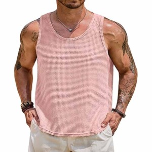 Camiseta sin Mangas con Estampado Tie Dye, Cuello Redondo, Camiseta sin Mangas para Hombre, Transpirable y Ligera, en Oferta Online - Product Image 1
