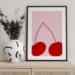 Athene Fritsch Cherry Duo Delight, style de design abstrait minimaliste - Product Image 3