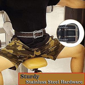 Cinturones de levantamiento de pesas para gimnasio, diseño OEM, cinturones de cuero duraderos para levantamiento de pesas con logotipo personalizado - Product Image 5