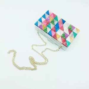 Pochette de soirée en résine pour femme, pochette de créateur plaquée or, luxe, papillon, charme solide, pochette complète, mariage pour femme - Product Image 4