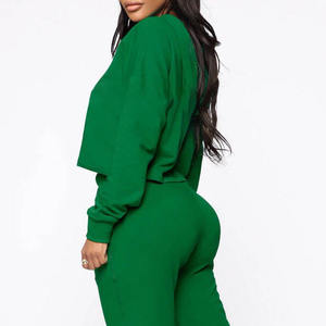 2025 haute qualité nouvelle mode automne femmes décontracté couleur unie haut court sweats à capuche haut court à capuche confortable femmes sweats à capuche - Product Image 4