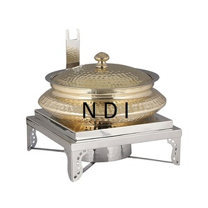 Design exclusif équipement alimentaire buffet chauffe-plats nourriture chauffe-plats concepteur couvercle avec brûleur support décor - Product Image 2