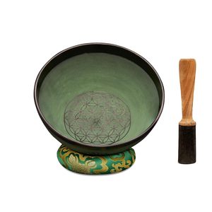 Fabricant de bol chantant en laiton antique fait à la main poli avec gravure d'art de logo personnalisé pour la méditation et le yoga - Product Image 6