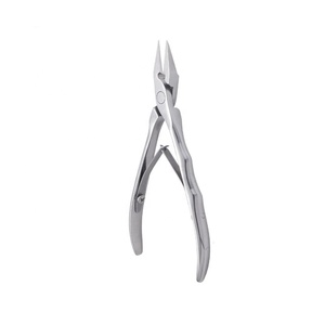 Pince à cuticules et à ongles de haute qualité en acier inoxydable, lame droite de 16 mm, avec poignée antidérapante, fabriquée au Pakistan - Product Image 1