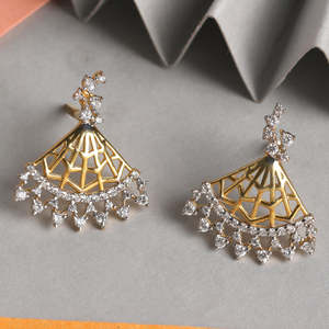 Boucles d'oreilles pendantes en argent sterling 925 de qualité supérieure pour femmes et jeunes filles, forme géométrique et goutte d'eau, diamant taille princesse pour les soirées - Product Image 2