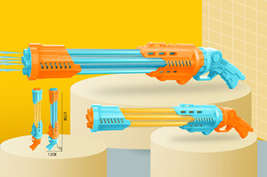 5 ugello pistola ad acqua cannone ad alta capacità di acqua Blaster giocattolo per bambini all'aperto piscina estiva spiaggia cortile acqua gioco di lotta - Product Image 2