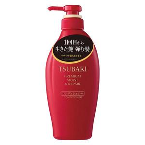 Après-shampoing japonais hydratant et réparateur TSUBAKI Premium 450ml avec KÉRATINE pour cheveux secs, frisés et abîmés - Product Image 1