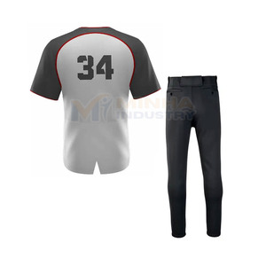 Uniforme de baseball personnalisé avec logo, léger, surdimensionné, prix bas, uniforme de baseball unisexe - Product Image 4