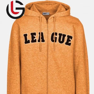 เสื้อฮู้ดผ้าฟลีซผ้าฝ้าย100% ของผู้ชายคุณภาพเยี่ยมปรับแต่งได้สไตล์ฤดูหนาวที่ไม่เป็นเส้นอบอุ่นมีสไตล์สวมใส่สบายถักทอขนาดพิเศษ - Product Image 1