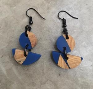 Pendientes Minimalistas de Madera Natural y Resina, Regalos para Niñas, Regalos para Bodas y Cumpleaños, Calidad Premium al Mejor Precio - Product Image 5