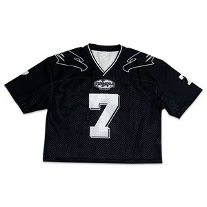 2025 personnalisé Boxy imprimé coton Jersey hommes pull pull rétro sport maillot ample Streetwear surdimensionné T-Shirt Jersey - Product Image 1