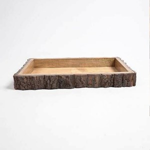 Cuenco decorativo con corteza de árbol hecho en India para el hogar y la cocina - Product Image 2