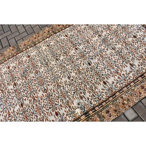 Tapis turc 4,9x8 pieds (148x244 cm), tapis vintage brun patchwork - Product Image 5