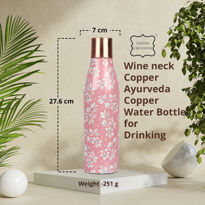 Bouteille d'eau isolée en cuivre en acier inoxydable de qualité alimentaire rose de 750ml étanche et adaptée à la rentrée scolaire - Product Image 4