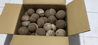 EUTECH 100% milieuvriendelijke gepolijste natuurlijke bruine kokosnootschaal, Vietnamees handwerk, voor thuisdecoratie, fruit, salade, noedels.