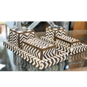 Brûleur d'encens CRAFTST de luxe au meilleur prix avec incrustation d'os et de nacre Parfum de gingembre de style arabe - Product Image 4