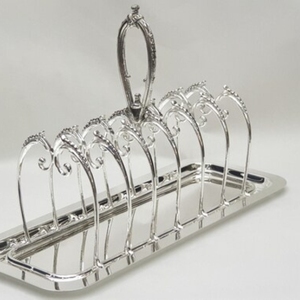 แท่นวางขนมปังปิ้ง6ชิ้นและถาดสี่เหลี่ยมทำจากวัสดุทองเหลืองคุณภาพ1st - Product Image 1