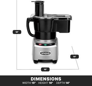 Nouveau robot culinaire à alimentation continue WFP16SCD de 4 pintes, moteur de 2 CV, tube d'alimentation extra large - Product Image 3