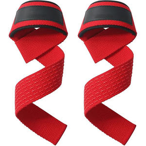 สายรัดข้อมือสำหรับออกกำลังกายน้ำหนักเบาทำจากผ้าฝ้ายและนีโอพรีนออกแบบได้เองพร้อมดีไซน์กันลื่นและโลโก้ตามสั่งสำหรับความปลอดภัยในการยกน้ำหนักในยิม - Product Image 1