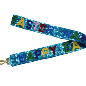 Sangle de sac perlée personnalisable Design coloré et unique Ceinture métallique de sac à main réglable à la mode - Product Image 1