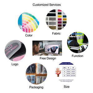 Gants de cyclisme personnalisés de la meilleure qualité, nouveau design en cuir et tissu spandex pour la course, la randonnée, le sport, la course à pied, le vélo, l'équitation - Product Image 2