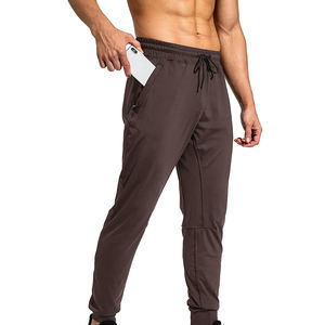 Pantalon de jogging taille haute léger de couleur personnalisée en gros pour hommes tenue décontracté bon marché OEM services disponibles Pakistan - Product Image 1