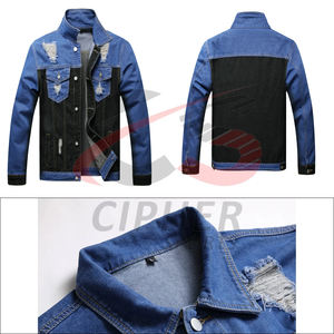 Top moda hombres chaquetas nuevo último caliente venta elegante Casual clásico elasticidad Denim abrigo Jeans chaqueta para hombres - Product Image 6