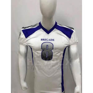 Camiseta de fútbol americano personalizada de alta calidad para hombre, camiseta sublimada de manga corta transpirable al por mayor - Product Image 1