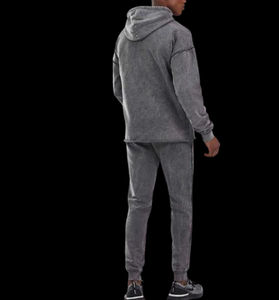 OEM Ensembles streetwear pour hommes, hiver, en polyester/coton léger et respirant, couleurs personnalisées, impression numérique, broderie, délavage acide - Product Image 2