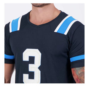 Uniformes de fútbol americano personalizados Sublimación Azul Fútbol Jerseys Tackle Twill Fútbol Jersey Precio bajo - Product Image 6